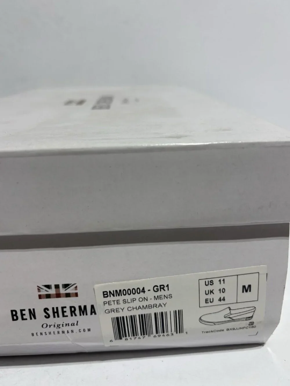 Ben Sherman Men’s Pete Slip-On Sneakers Grey, Size 11 M